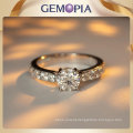 Fashion Gold Jewellery 925 Silver Jewelry Ring with Diamond